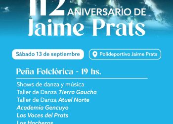 El distrito de Jaime Prats celebrará su 112° aniversario con variadas actividades