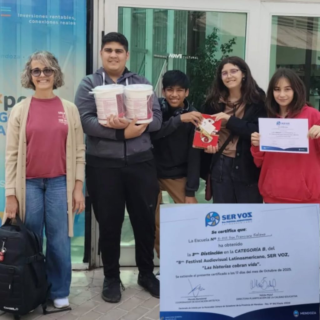 Dos escuelas sanrafaelinas destacadas en el Festival Audiovisual  Latinoamericano Ser Voz - Diario San Rafael