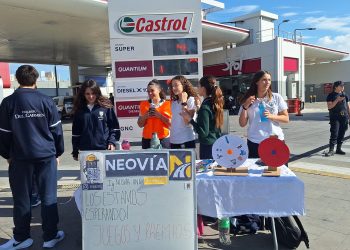 San Rafael realizó una jornada de concientización vial junto a jóvenes del Colegio del Carmen