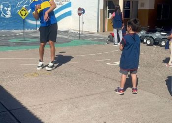 De Cuadro Benegas a Boca: Matías volvió a su escuela para inspirar a los más chicos