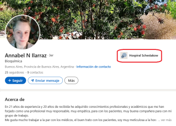 La mujer que atacó a un fotógrafo en un acto de Milei menciona al Schestakow en su currículum, pero en el Hospital no trabajó