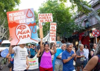 Fuerte movilización en Mendoza mientras se debate nuevamente el impacto ambiental del proyecto minero San Jorge
