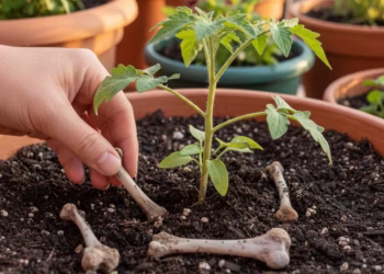 Por qué hay que tirar  los huesos de pollo en las macetas