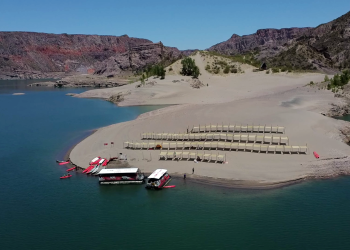 No es Brasil, no es el Caribe… es el Cañón del Atuel: influencer fascinado con la Playa Escondida