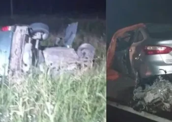 Otra tragedia en una ruta del país: un triple choque dejó un auto irreconocible y cinco muertos