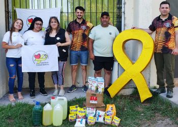 Labor solidaria: el Club IKA hizo entrega de donaciones a La Casita de Malén