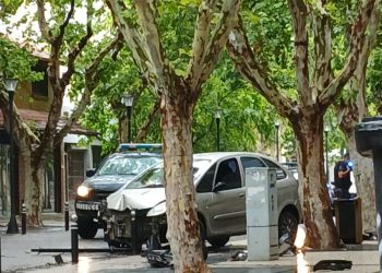 El conductor que destruyó parte del Paseo Pellegrini ahora deberá pagar los daños