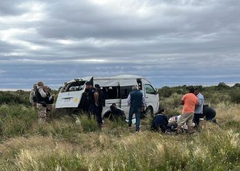 Volcó un furgón con sanrafaelinos y un menor resultó fracturado