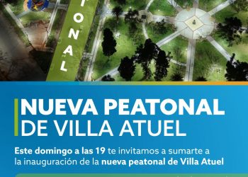 El Municipio inaugurará una peatonal en Villa Atuel