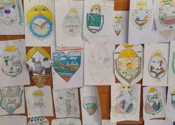 Avanza la definición del escudo de Cañada Seca tras un concurso que involucró a ocho escuelas primarias