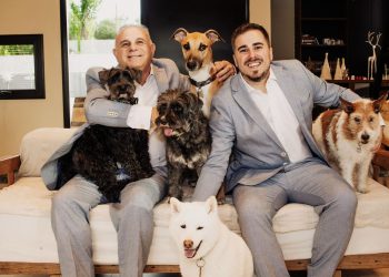 Primera en Argentina: la boda de Nicolás y Darío en San Rafael incorporó a su “familia de cuatro patas” como testigos de honor