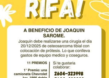Una familia de San Rafael organiza una rifa para afrontar la cirugía oncológica de un joven de 17 años