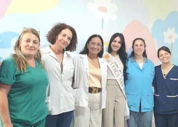 Ticiana Morán, reina departamental de la Melesca, realizó una donación para el Área de Salud Mental de niños y adolescentes del hospital Schestakow  