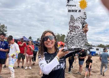 Micaela Gallardo subcampeona argentina de motocross