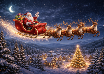 Una web para seguir en vivo el viaje de Papá Noel por el mundo