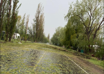Tormenta con granizo precipitó sobre zonas de Villa 25 de Mayo, Las Paredes y Cuadro Benegas