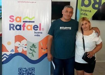 Primeros turistas de San Rafael 2026: una pareja oriunda de Temperley