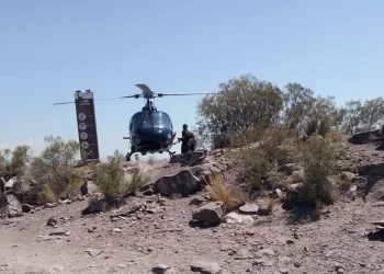Rescataron en helicóptero a un hombre que se accidentó en el Cerro Arco