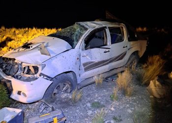 Vuelco con varios heridos de gravedad en la Ruta 186 en Malargüe