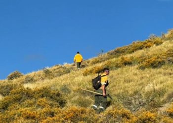 Plan Provincial Manejo del Fuego: lograron controlar un incendio en la zona de Bardas Blancas