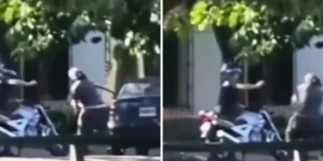 Video brutal: un motociclista de 25 años mató a golpes a un automovilista en medio de una discusión de tránsito en el Gran Buenos Aires