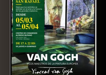 Una muestra inmersiva sobre Vincent Van Gogh llegó al Centro de Congresos de San Rafael