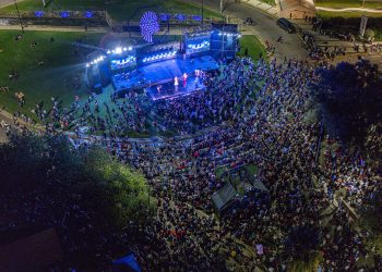 El importante festejo para Azul visto desde un dron