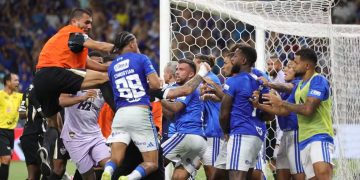 23 expulsados y récord en Brasil: batalla campal entre Cruzeiro y Atlético Mineiro