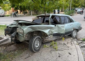 Fuerte choque en Colón y Maza: un conductor resultó con TEC y fue hospitalizado