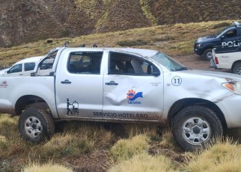 Vuelco en la Ruta 222 camino a Valle Hermoso: un hombre resultó con politraumatismos