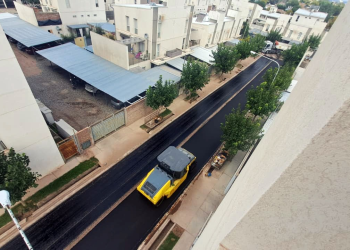 El plan de asfalto municipal llegó al Barrio Procrear