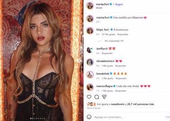 Marta Fort deslumbró en Miami con un look audaz