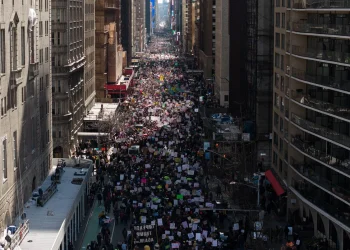 Masiva protesta “No Kings” en Nueva York