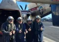 Milei llegó al portaaviones estadounidense USS Nimitz