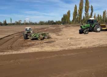Avanza la obra del nuevo reservorio de agua en el canal Bombal