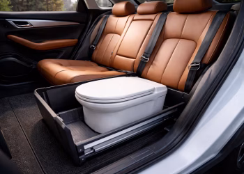 Inodoro en el auto: el insólito sistema que patentó una automotriz china