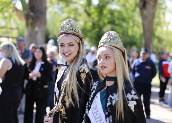 Azul Antolínez acompañó los festejos por  el 221° aniversario del Fuerte San Rafael del Diamante