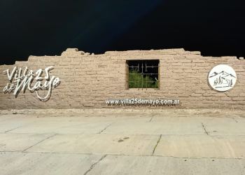 Nuevo «brillo» para el pórtico de ingresa a la Villa 25 de Mayo