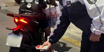 San Rafael: con decibelímetro, la Policía reforzó controles y retuvo motos con escapes adulterados