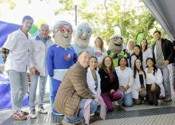 Los “Superhéroes” que luchan contra el ACV estuvieron de visita en San Rafael