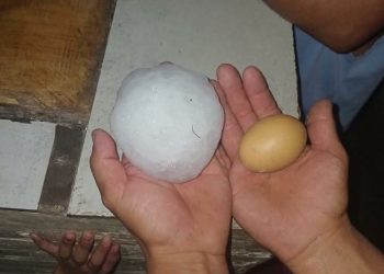 Las consecuencias de la tormenta granicera del martes en El Cerrito