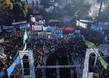 La marcha universitaria expuso una fuerte interna en PRO
