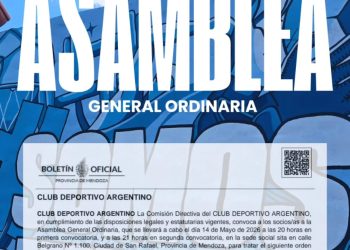 Deportivo Argentino convoca a sus socios a Asamblea General Ordinaria