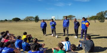 Godoy Cruz realizó una prueba de jugadores en el predio de Huracán