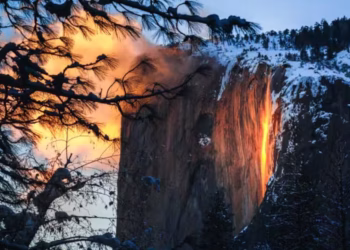 La “cascada de fuego” que aparece una vez al año dura apenas unos minutos: dónde queda