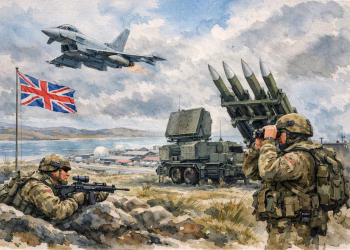 El jefe de la Fuerza Aérea británica afirmó que la defensa de las Islas Malvinas es “innegociable” y la RAF está en máxima alerta