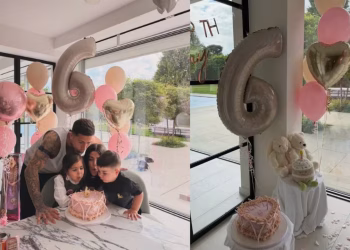 Así fue el cumpleaños de Olivia, la hija de Enzo Fernández y Valentina Cervantes: en su casa de Londres, con globos y regalos
