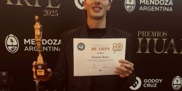 Genaro Ivars ganó el Premio Huarpe como mejor esgrimista de Mendoza