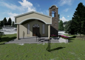 La construcción de una nueva capilla en El Sosneado avanza por etapas y busca reunir fondos para completar la obra