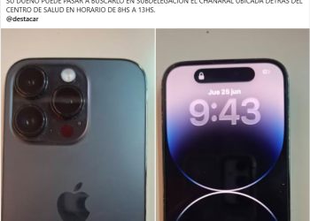 Encontraron un iPhone en El Chañaral y buscan a su dueño para devolvérselo: un gesto que invita a creer en la solidaridad